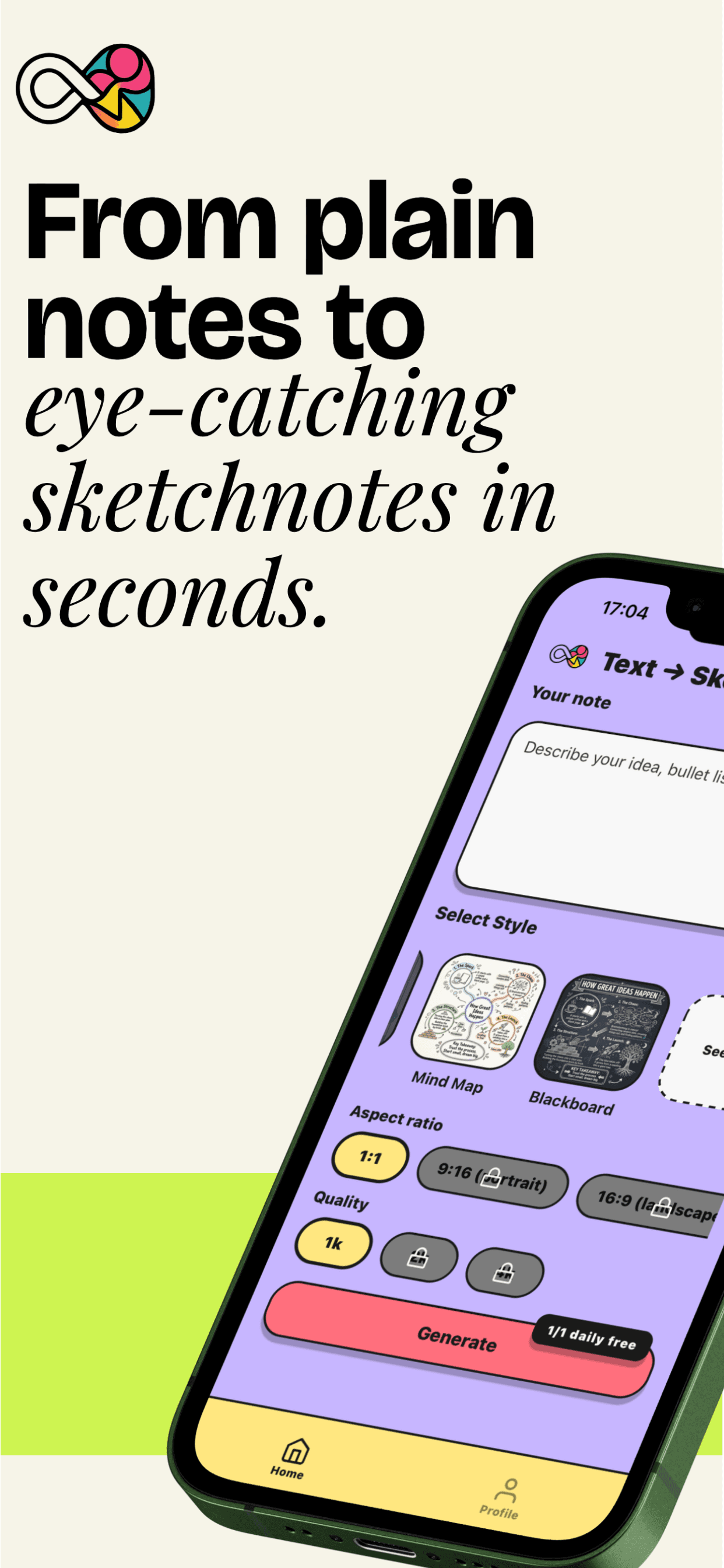 VisualNote AI iOS app screenshot 2